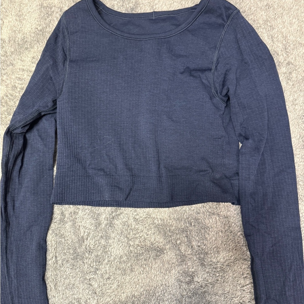 Lululemon Navy Blue Women's Long Sleeve Top